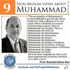 Prof. Ramakrishna Rao views about Prophet Muhammad (PBUH)