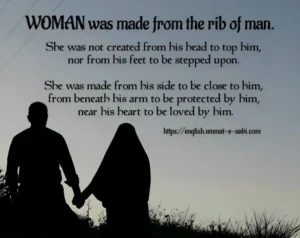 WOMAN was made from the rib of man
