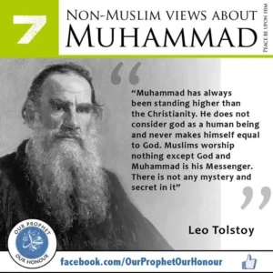 Leo Tolstoy views about Prophet Muhammad (PBUH)