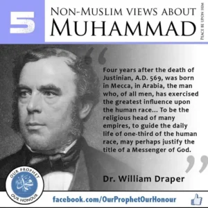 Dr. William Draper views about Prophet Muhammad (PBUH)