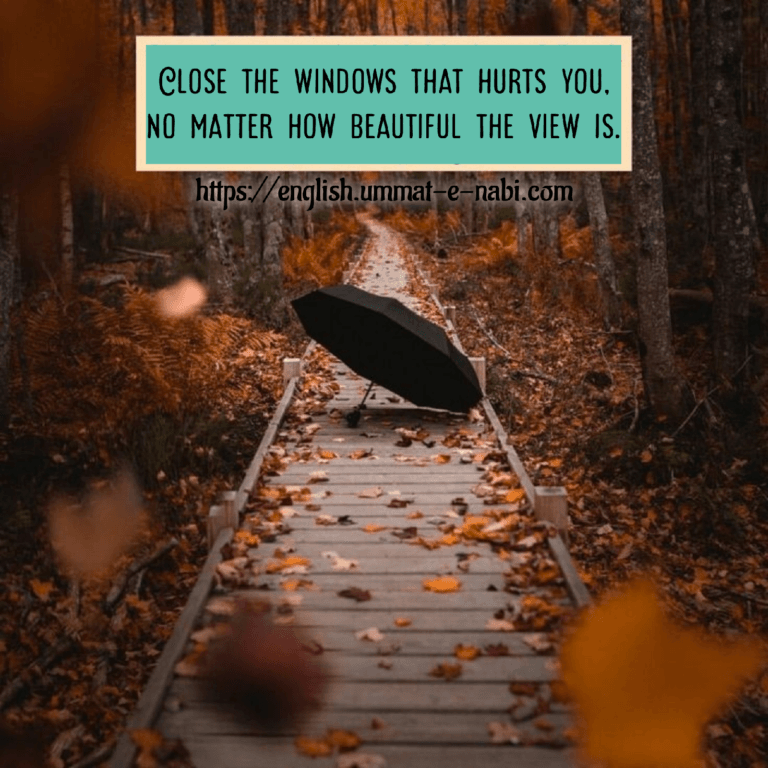 Close the Windows That Hurt You