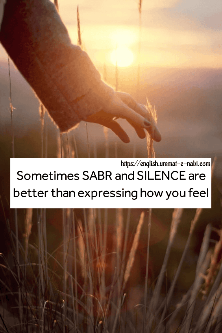 SILENCE are better than expressing how you feel