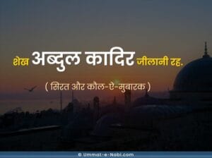शेख अब्दुल कादिर जीलानी रह. (सिरत व इरशादात)