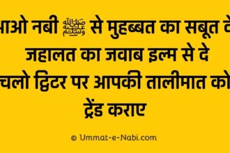 Nabi se muhabbat ka saboot