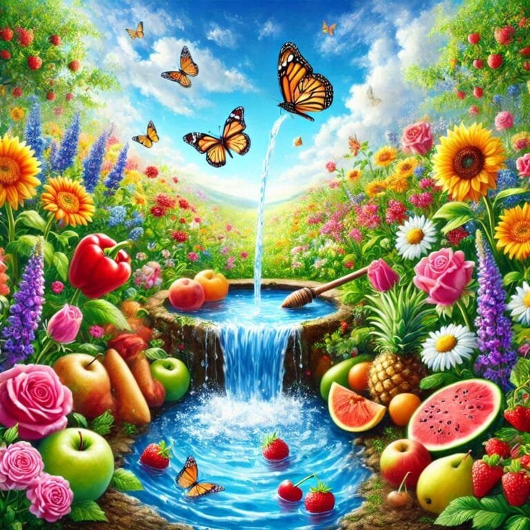 The same water produces flowers and fruits