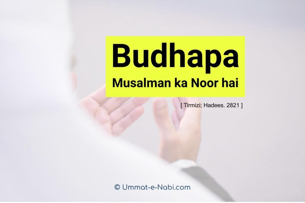 Hadees: Budhapa Musalman ka Noor Hai