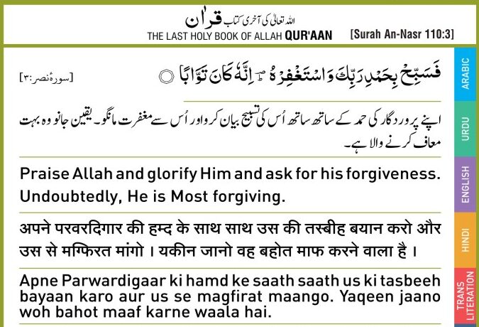 Al-Quran: Apne Parwardigaar ki Humd aur Tasbeeh Bayaan Karo