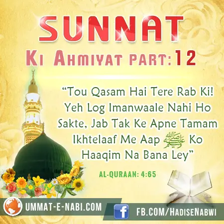 Sunnat Ki Ahmiyat : Part 12