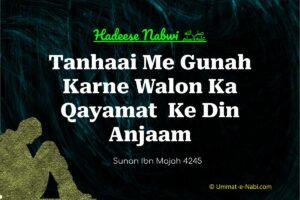 Tanhaai Me Gunah Karne Walon Ka Qayamat Ke Din Anjaam [Sunan Ibn Majah Hadees: 4245]