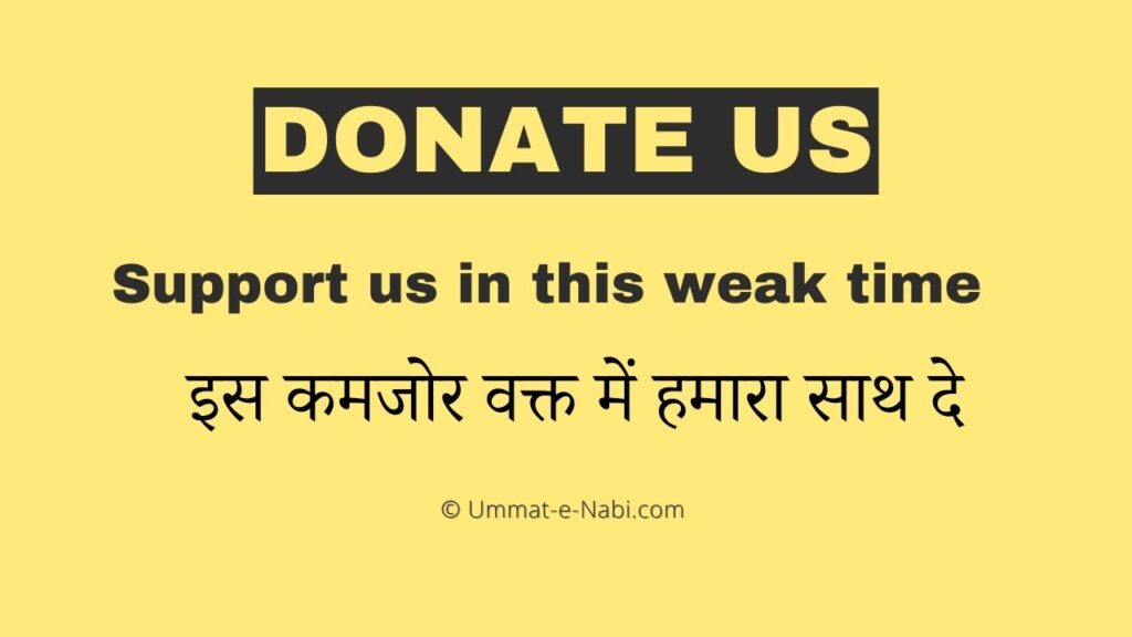 Donate Us | Support us in this weak time : Ummat-e-Nabi.com