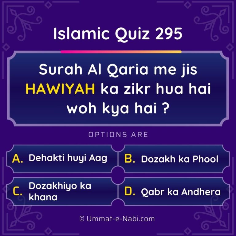 Islamic Quiz 295 : HAWIYAH kya hai?