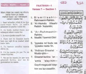 Quran in Roman Urdu/Hindi